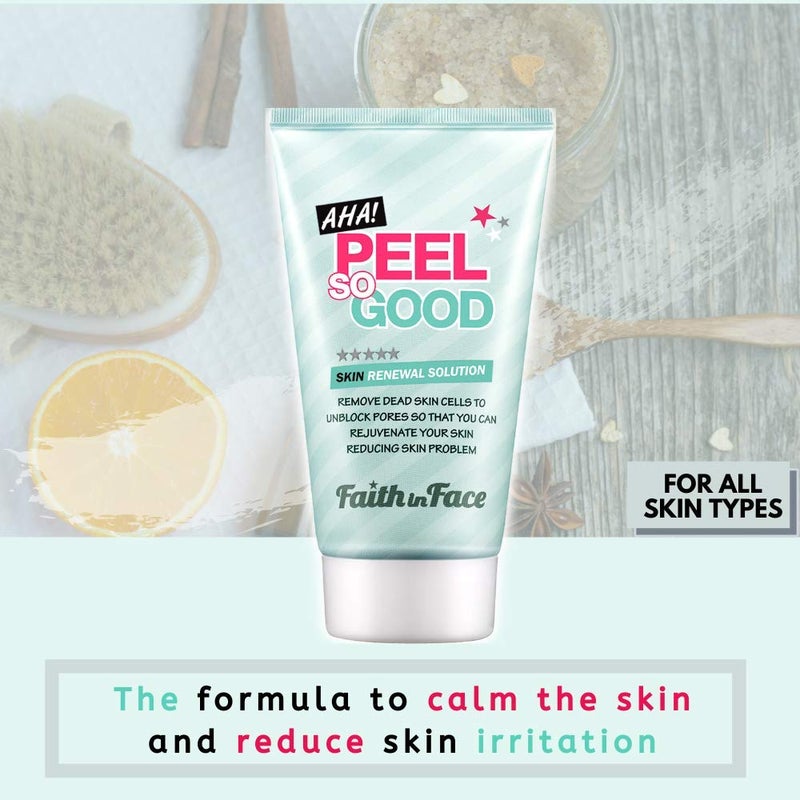 Faith in Face AHA Peel So Good Skin Renewal Peeling Gel, Deep Clean Facial Scrub Revitalize Skins Exfoliate Remove Dead Cells Dark Spot Gentle Brighten Face Korean Skincare, 4.22 fl oz - Image 5